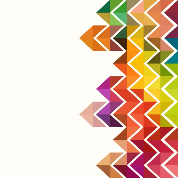 Fundal minunat de formă geometrică cu triunghiuri colorate — Vector de stoc