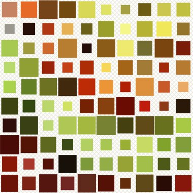 Korku veren şık soyut desen - kareler desen farklı renklerde