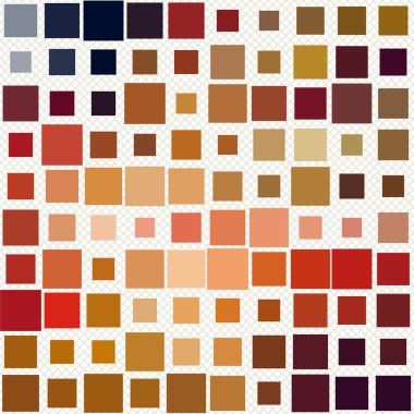 Korku veren şık soyut desen - kareler desen farklı renklerde