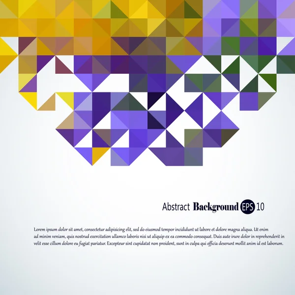 Renkli üçgenler ile korku veren soyut geometrik arka plan