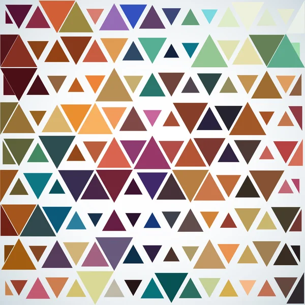 Impresionante fondo geométrico abstracto con triángulos de colores de diferentes tamaños . — Vector de stock
