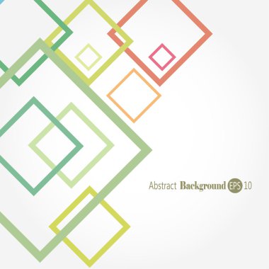 Korku veren soyut geometrik şekil arka plan kareler ile