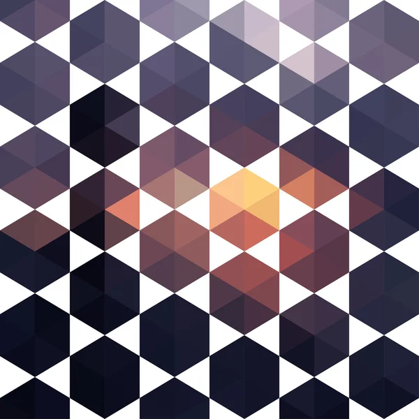 Abstrakte Form geometrischer Hintergrund mit Sechsecken und Dreiecken — Stockvektor