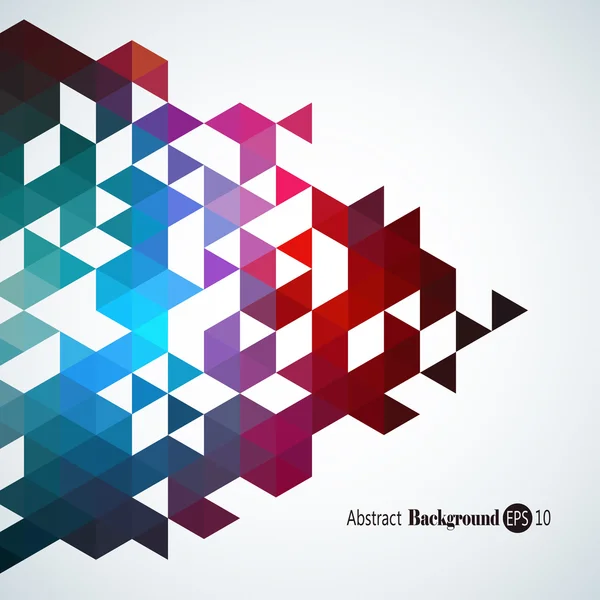 Impresionante fondo geométrico abstracto con triángulos coloridos Vectores de stock libres de derechos