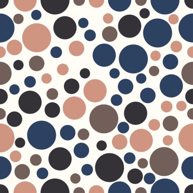 Yuvarlak sorunsuz şekil desen daireler ile