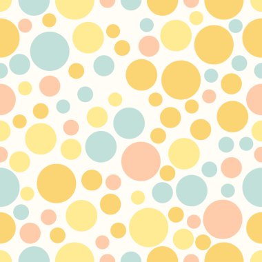 Yuvarlak sorunsuz şekil desen daireler ile