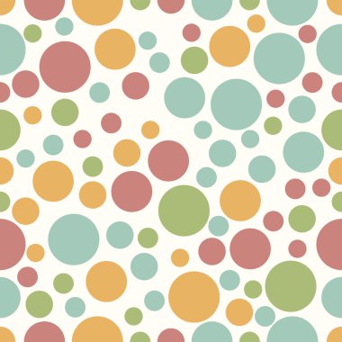 Yuvarlak sorunsuz şekil desen daireler ile