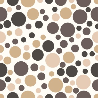 Yuvarlak sorunsuz şekil desen daireler ile