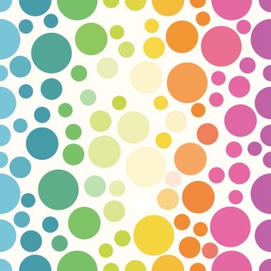 Yuvarlak sorunsuz şekil desen daireler ile