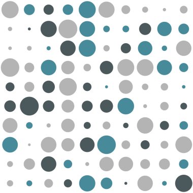 Renkli daireler ile harika dod desen