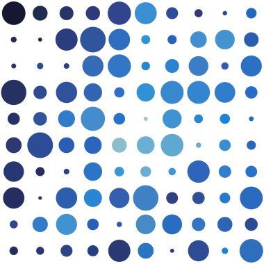 Renkli daireler ile harika dod desen