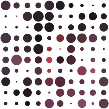 Renkli daireler ile harika dod desen