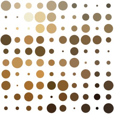 Renkli daireler ile harika dod desen