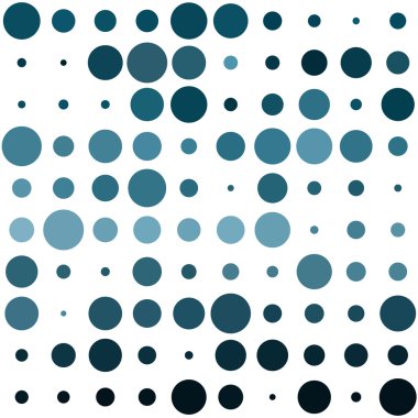 Renkli daireler ile harika dod desen