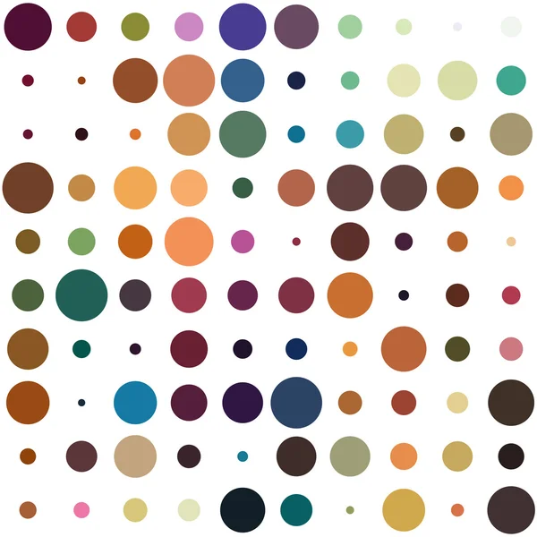 Awesome dod pattern with colorful circles — Stock Vector