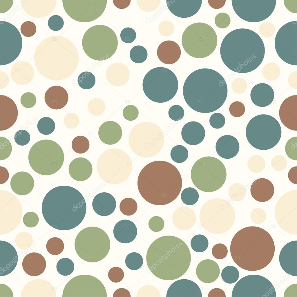 Round seamless shape pattern with circles