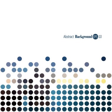 Serin soyut retro desen