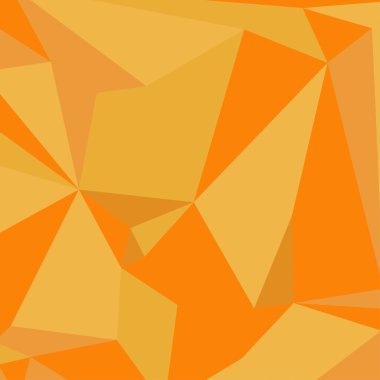 Geometrik arka plan. Üçgenler. Sarı-turuncu. Vektör