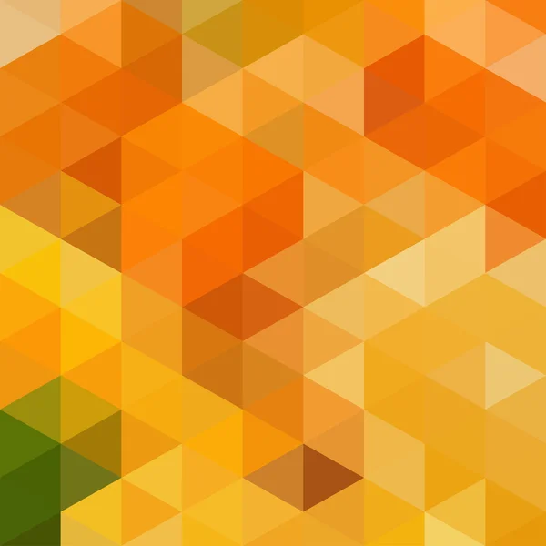 Fondo geométrico abstracto con triángulos de colores amarillo y naranja Vector de stock