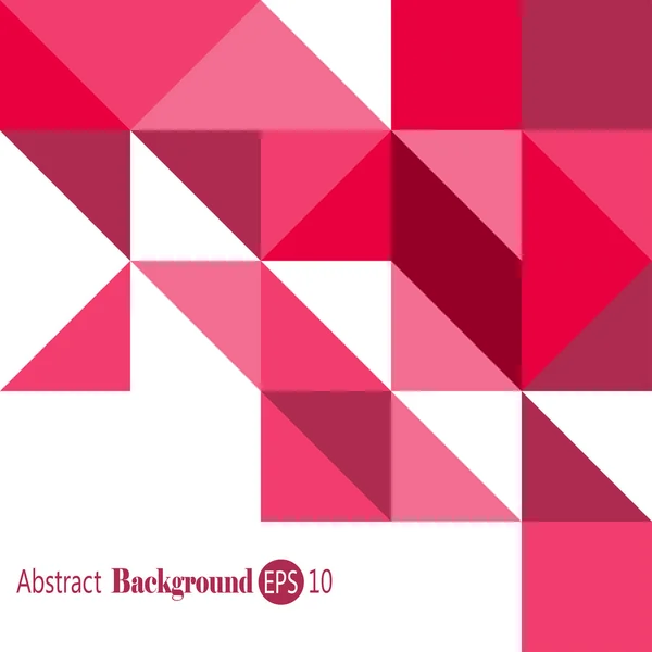 Modèle abstrait rouge clair - Triangle et motif carré dans des couleurs rouge clair — Image vectorielle