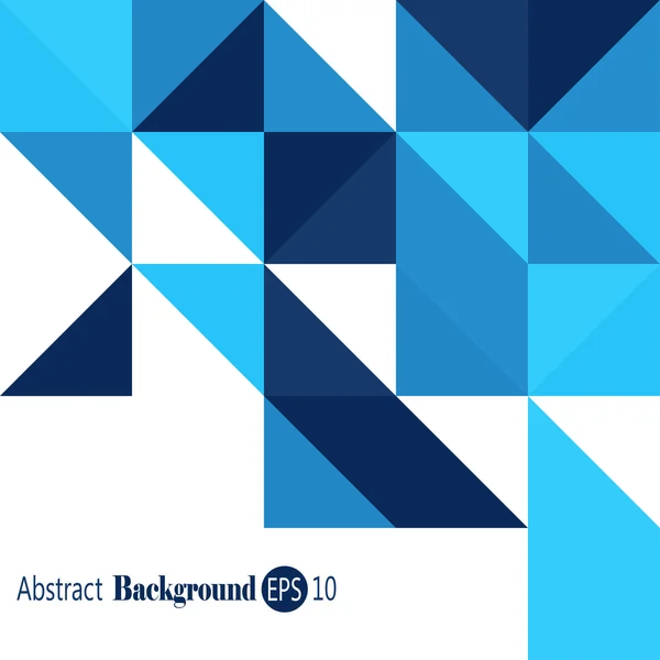 Fondo abstracto azul - Triángulo y fondo cuadrado en colores azules Vectores de stock libres de derechos