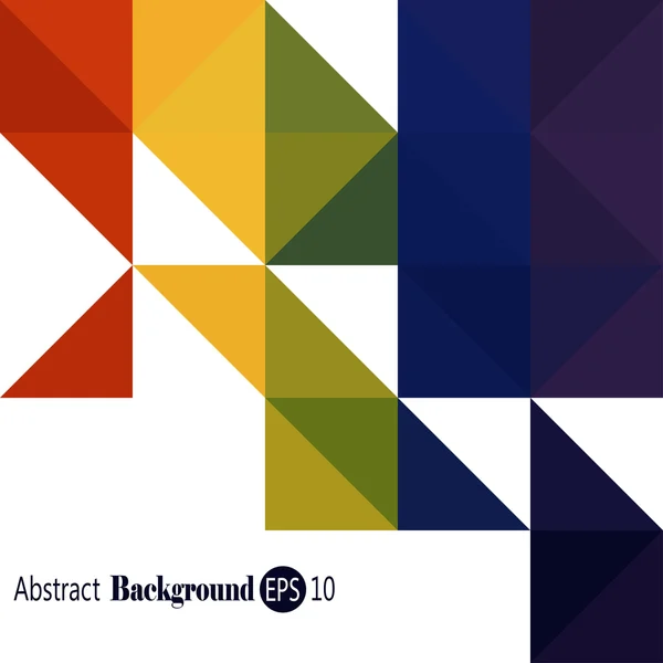 Patrón abstracto - Triángulo y patrón cuadrado en colores — Vector de stock