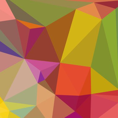 Geometrik arka plan. Renkli üçgenler. Vektör