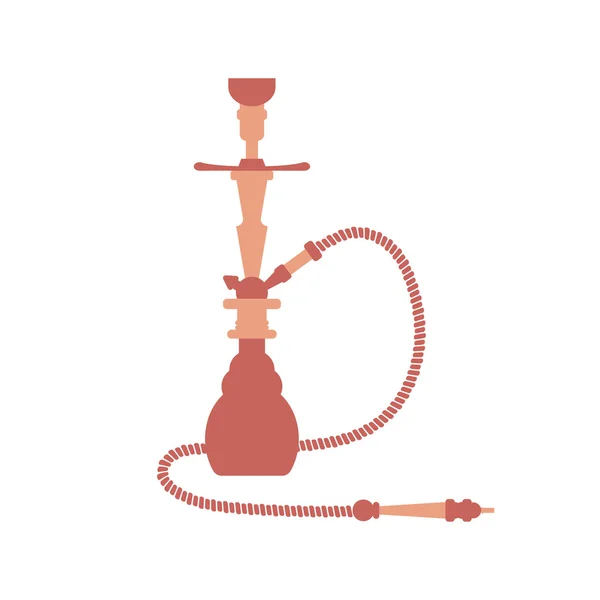 Hookah Flat Design Illustration Isolated. — Stock Vector