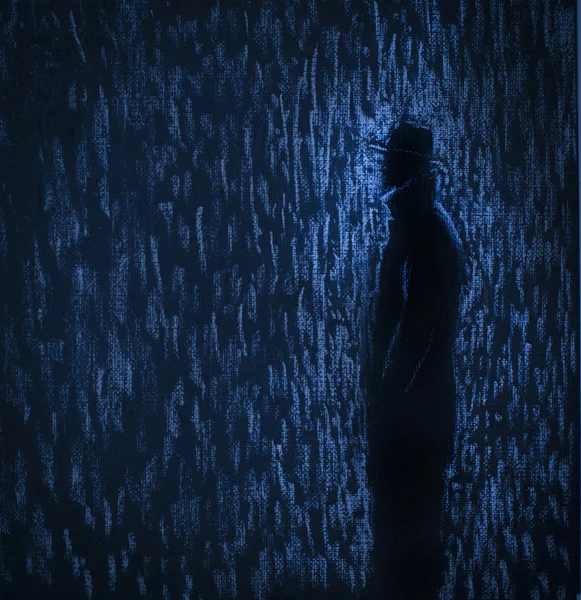 Man in the rain — Stock Photo, Image