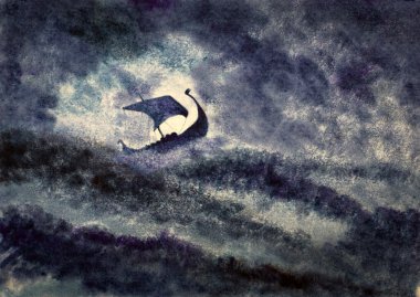 Viking gemisi fırtınada