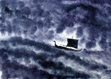 Viking gemisi ve fırtına