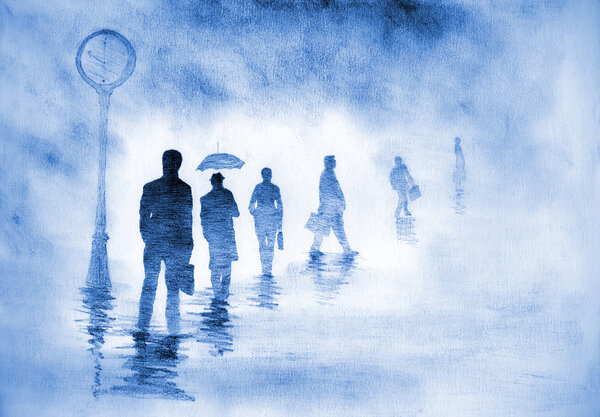 businessmen with diplomats