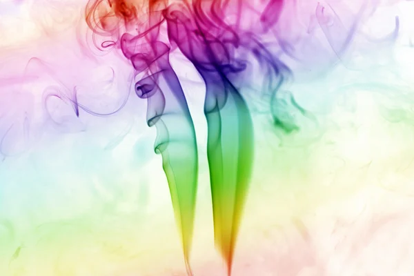 Beautiful colored smoke on the isolated background — Stock Photo, Image