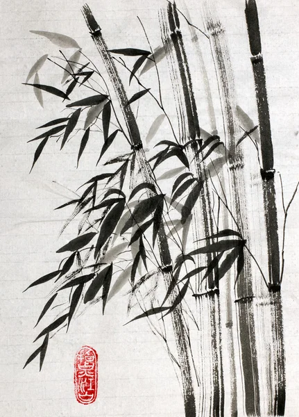 Le bambou est un symbole de longévité et de prospérité — Photo