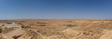 Judean Çölü 'nde bir çöl silueti