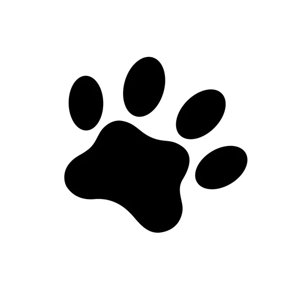 Kedi ayak izi. Vektör.