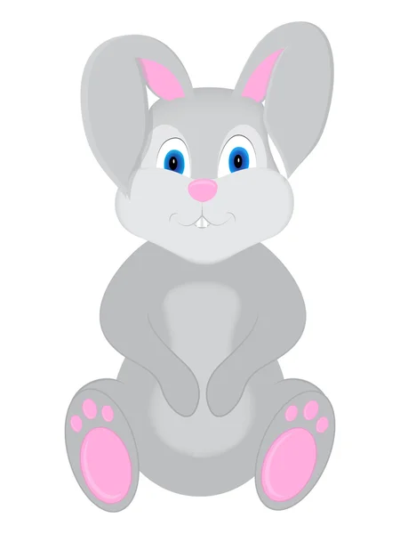 Sevimli tavşan çizgi film - illüstrasyon.