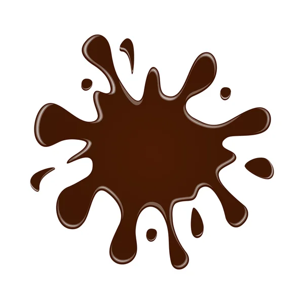 Vektör çikolata sıçrama - illüstrasyon.