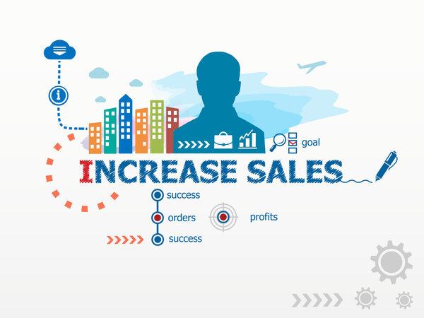 Увеличение продаж концепции и бизнес-человек
.