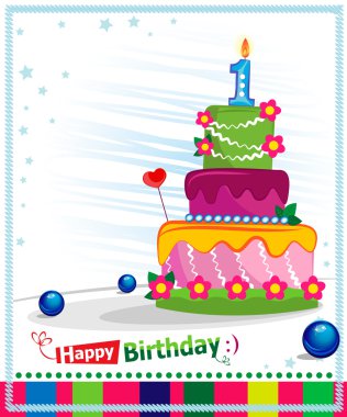 Download 1st Birthday Cake Free Vector Eps Cdr Ai Svg Vector Illustration Graphic Art