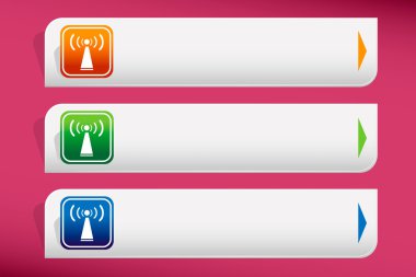 WiFi bağlantı ve tasarım şablonu vektör. Grafik veya Web sitesi.
