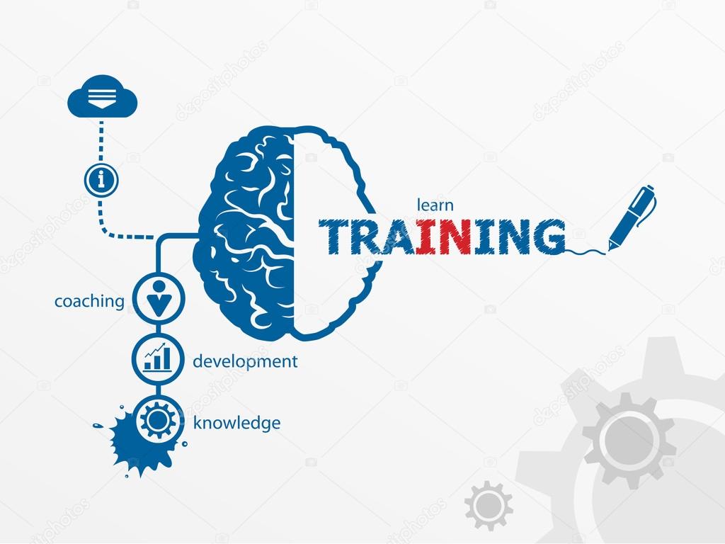 Training.  Business vector concept