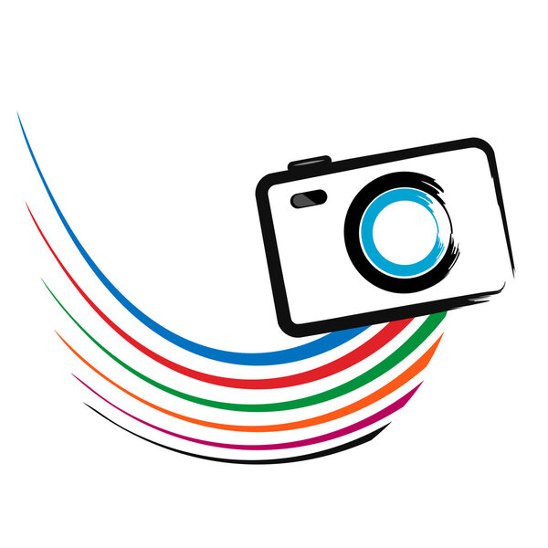 Photo camera - Vector icon isolated