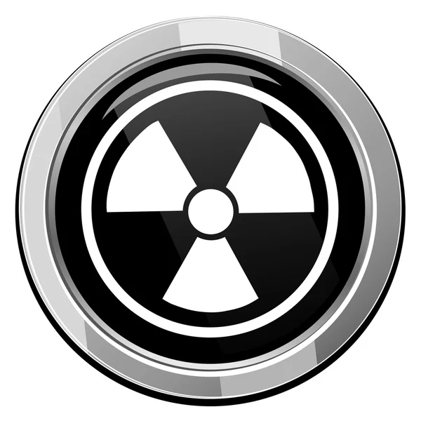 Radioactieve sign pictogram — Stockvector
