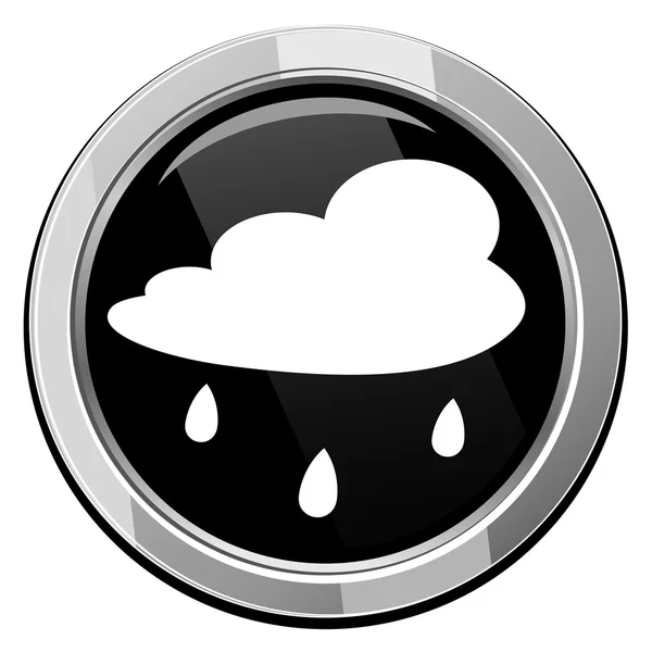 雨の雲のアイコン — ストックベクタ