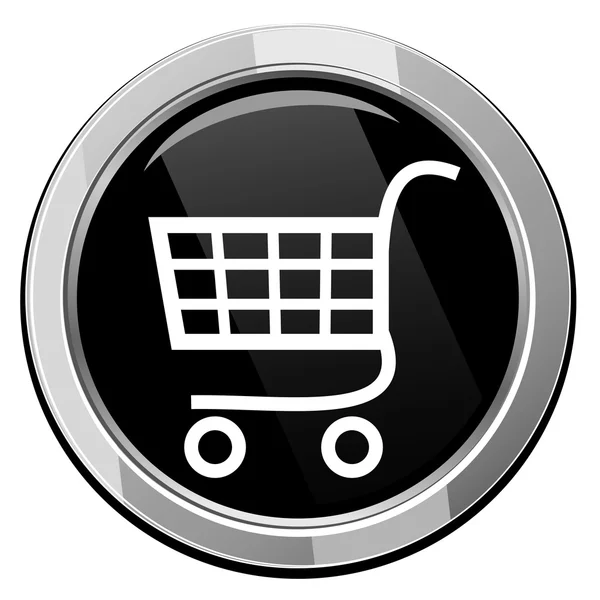 Shopping trolley icon — Stock Vector