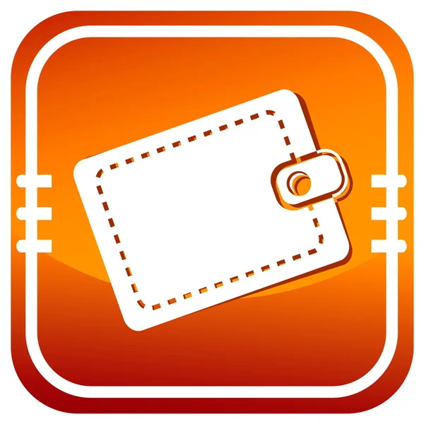 Un sac. Une seule icône orange. Illustration vectorielle . — Image vectorielle