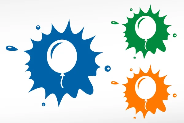 Ballon - tache de couleur — Image vectorielle