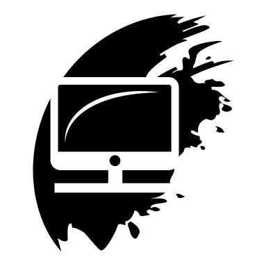 vektör masaüstü bilgisayar simgesi