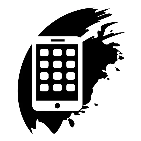Icono del teléfono móvil. Dispositivo móvil smartphone moderno — Vector de stock
